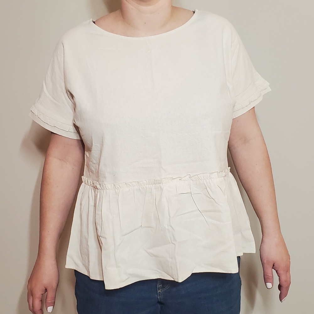 Casual Cream Top